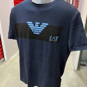 Emporio Armani Dark Blue Graphic Tee